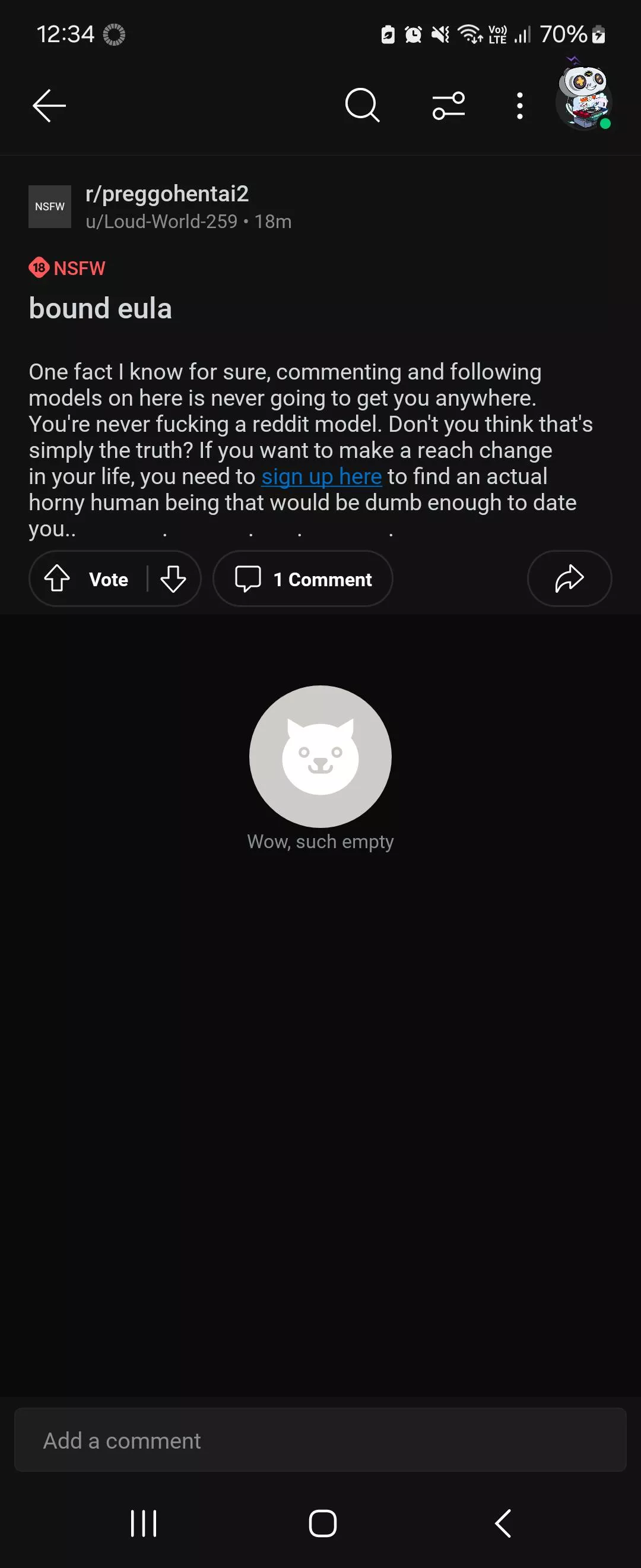 Please be on the lookout for this in other NSFW Subreddits