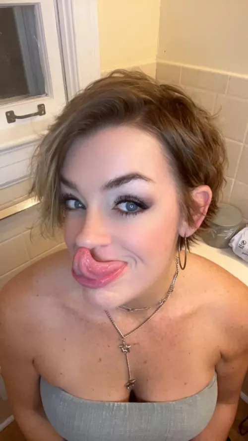 pov just slid down my tongue {f}