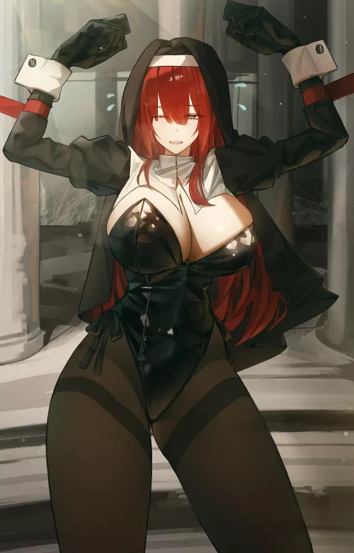 Redhead Nun 