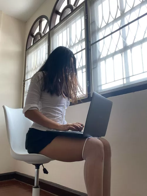 Shirt and skirt is the best combo ;D