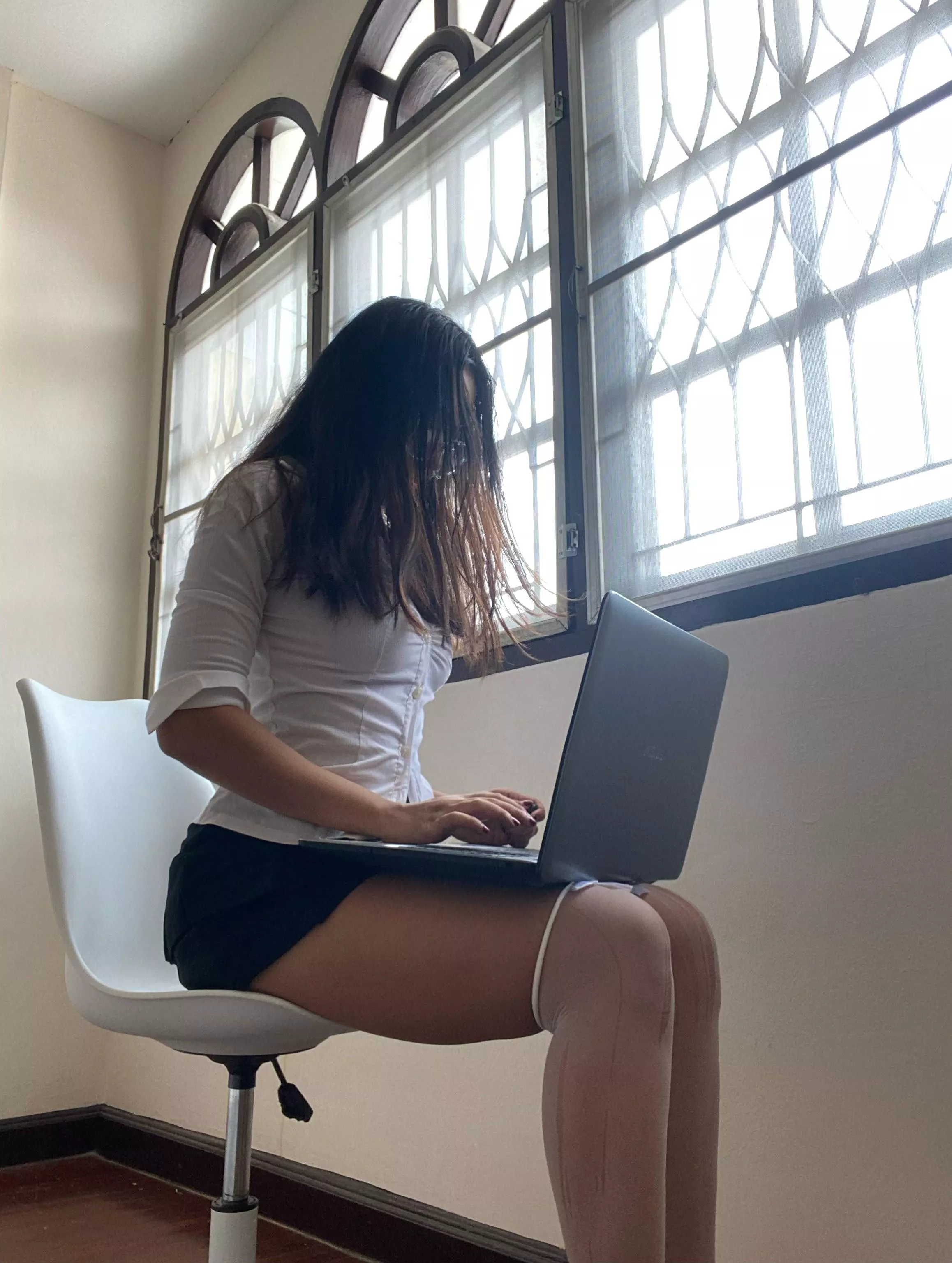 Shirt and skirt is the best combo ;D