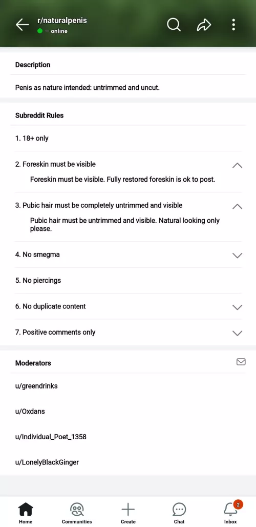 SOME OF Y'ALL POSTING YOUR HAIRLESS CROTCH IN THIS GROUP..READ THE DAMN RULES & GO ELSEWHERE WITH YOUR PREPUBESCENT LOOKING PICS!!