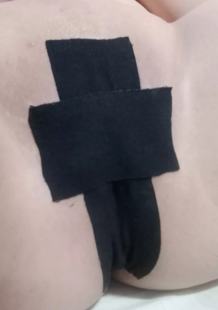 taped up denied asian pussy :p 