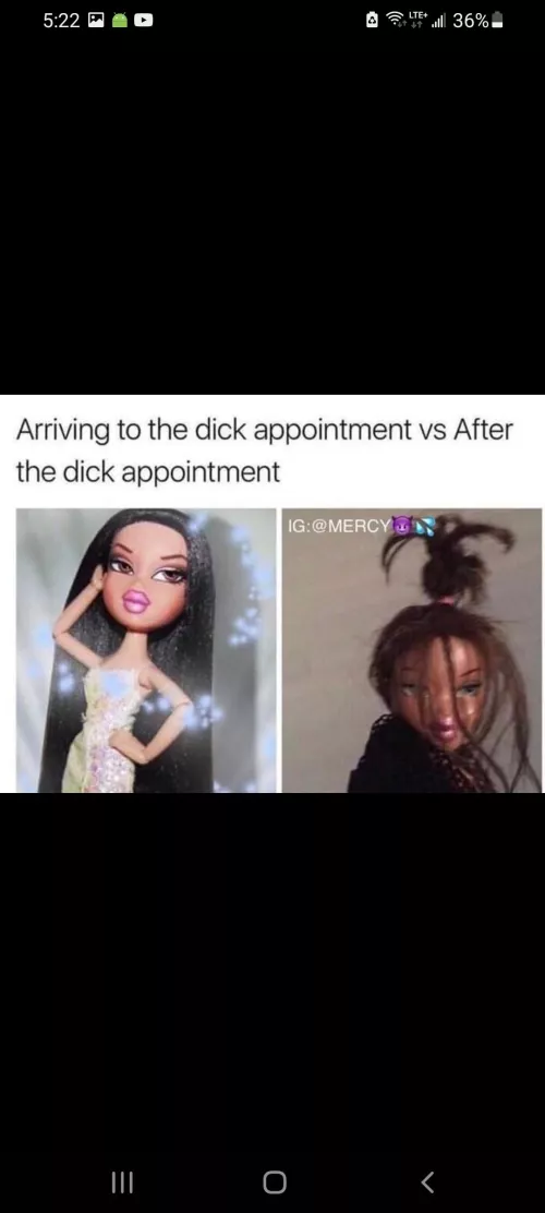 That's how we wanna look after a night you guys. It's a sign it was a good dick appointment!