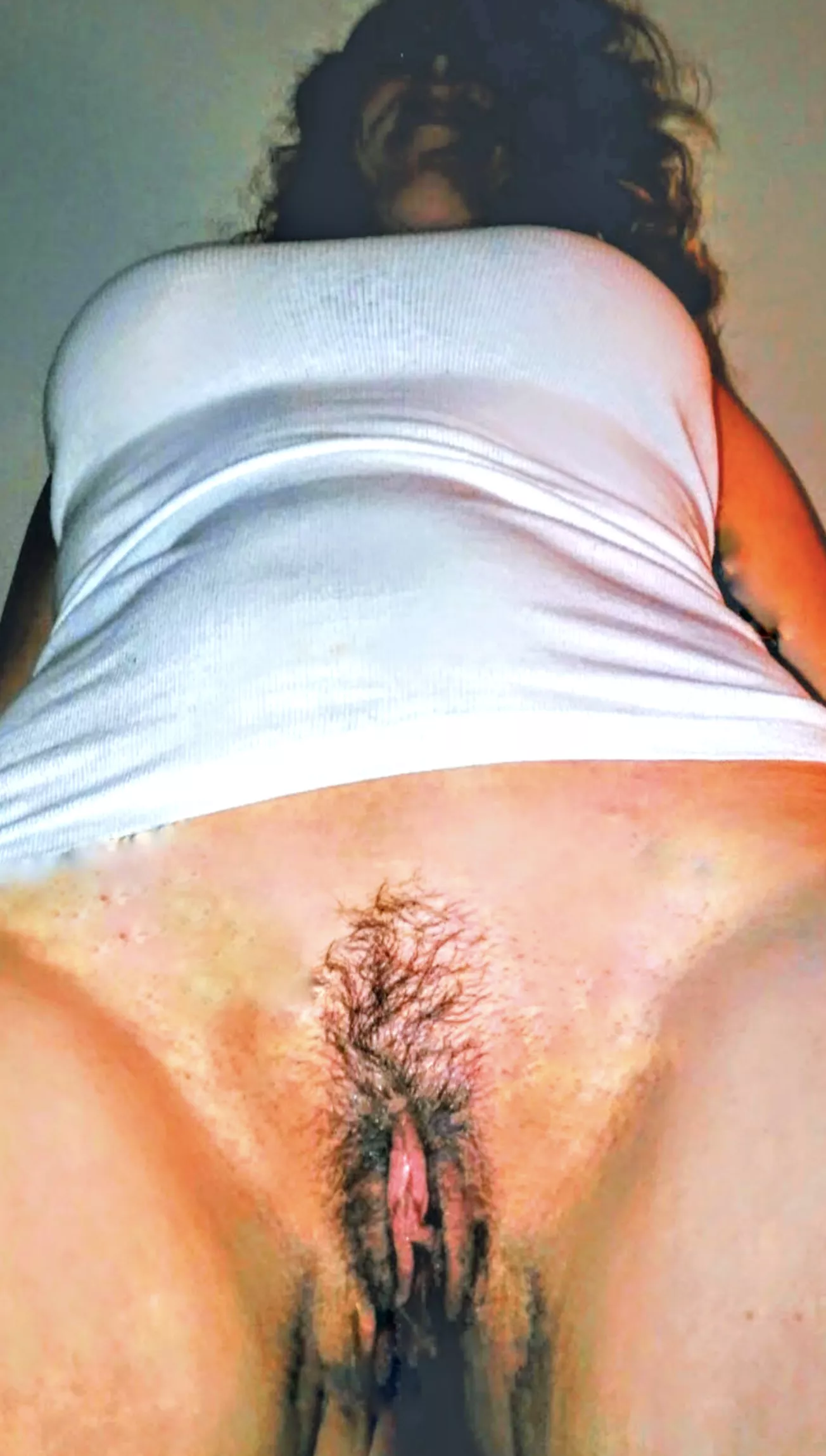 The view of me cuming to sit on your face