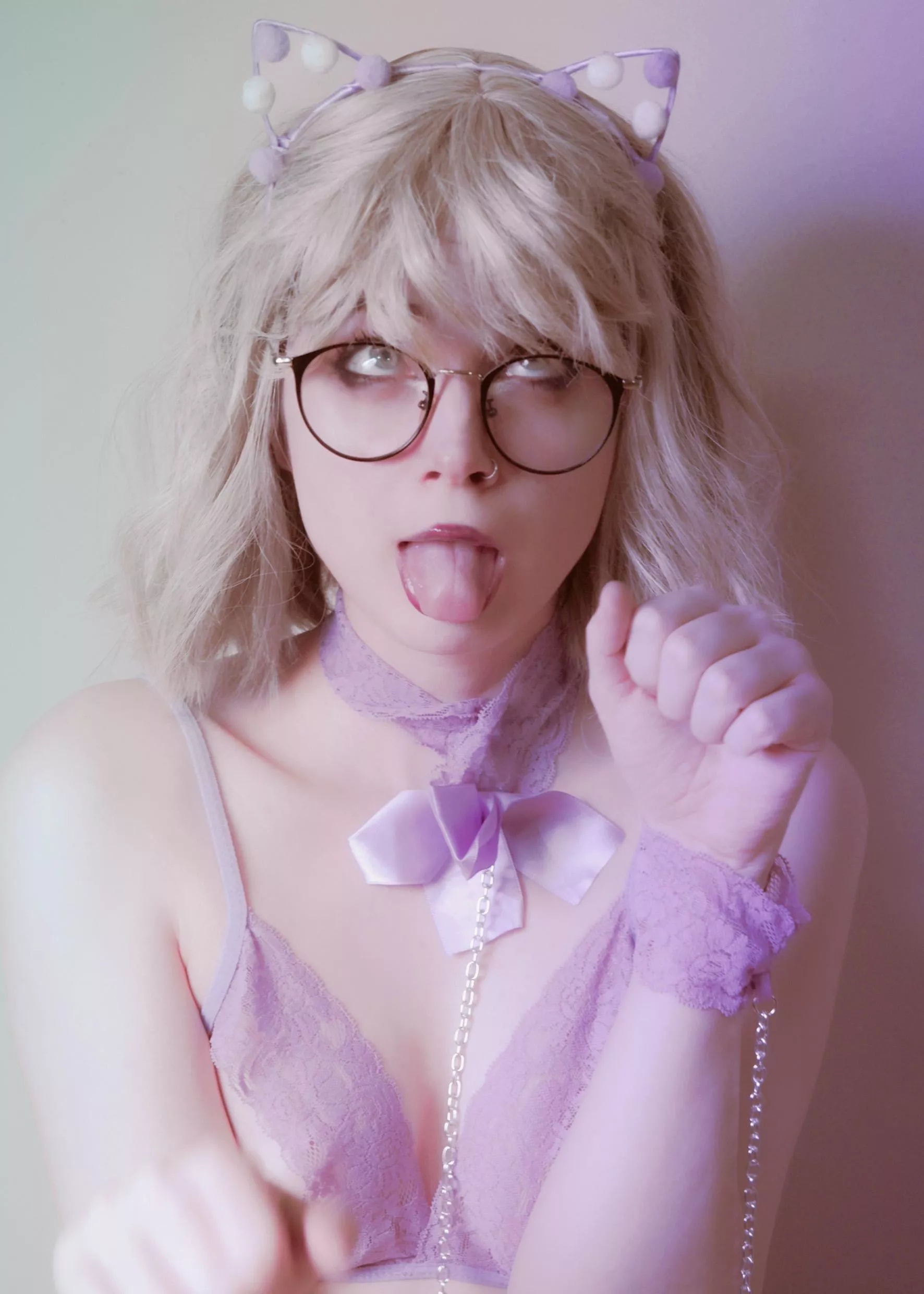 This kitty knows how to ask for some milk