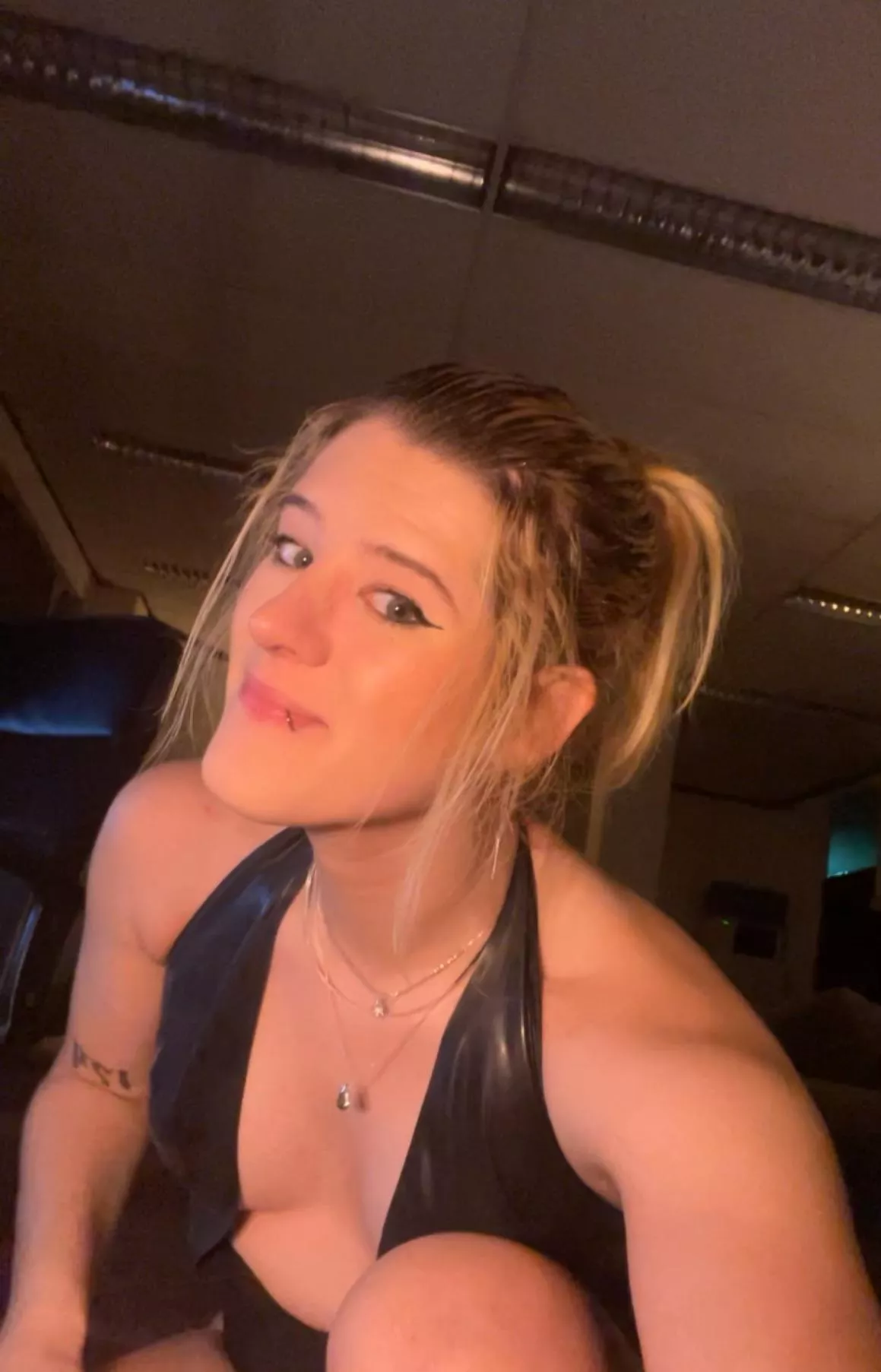 This swimsuit plus the high ponytail has got to be my favorite combo!