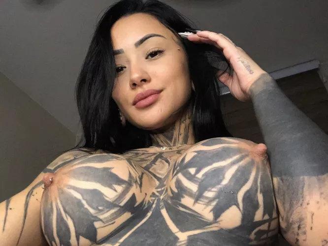 Trying to convince you to lick my nipples