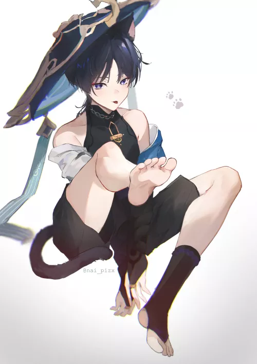 Wanderer by @nai_pizx. Scarameow?