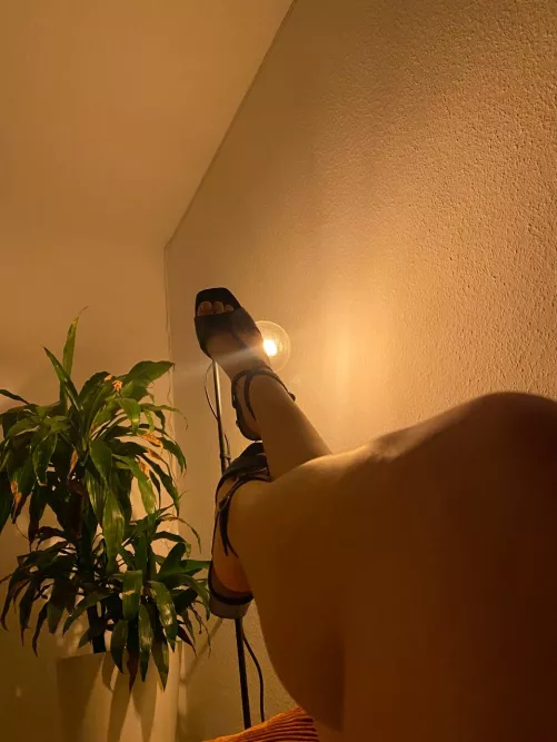 wearing my comfy heels