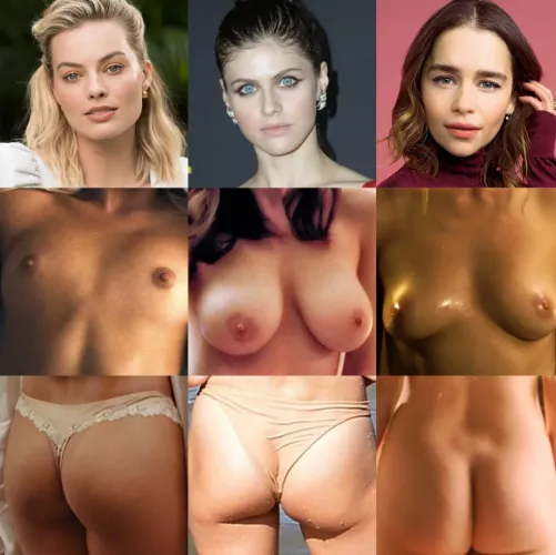 Who is your favourite among these: Margot Robbie, Alexandra Daddario OR Emilia Clarke ?