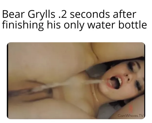 Why look for water when you can just pee? 