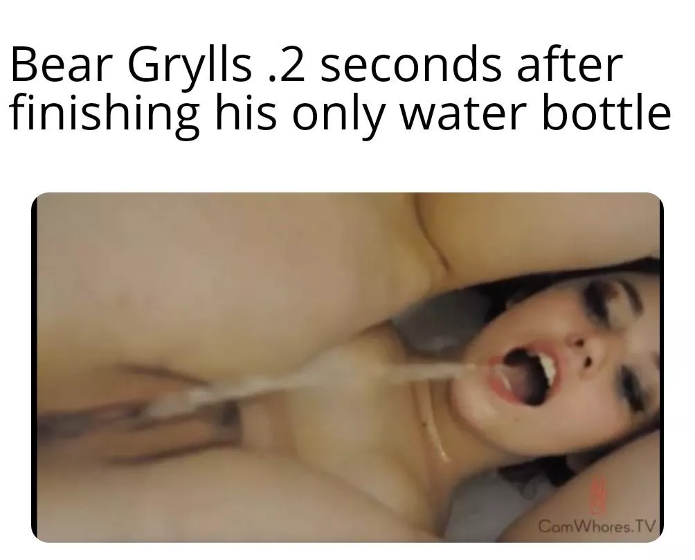 Why look for water when you can just pee? 