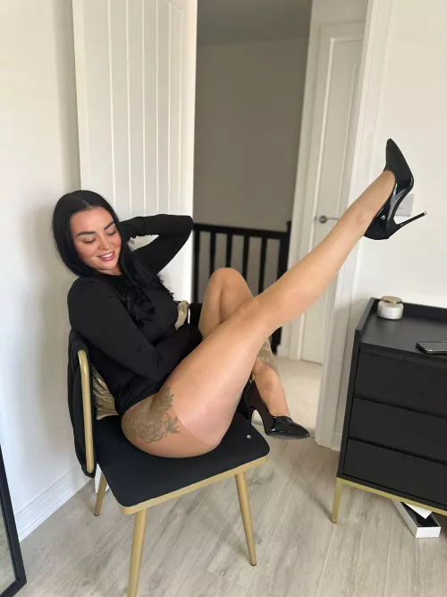 Would you run your hands along my sheer tights? 