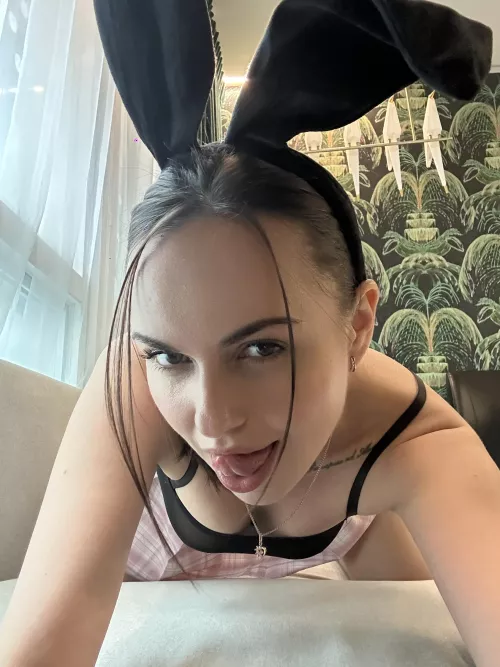 You can fuck me and hold my ears, I'm your rabbit🥕