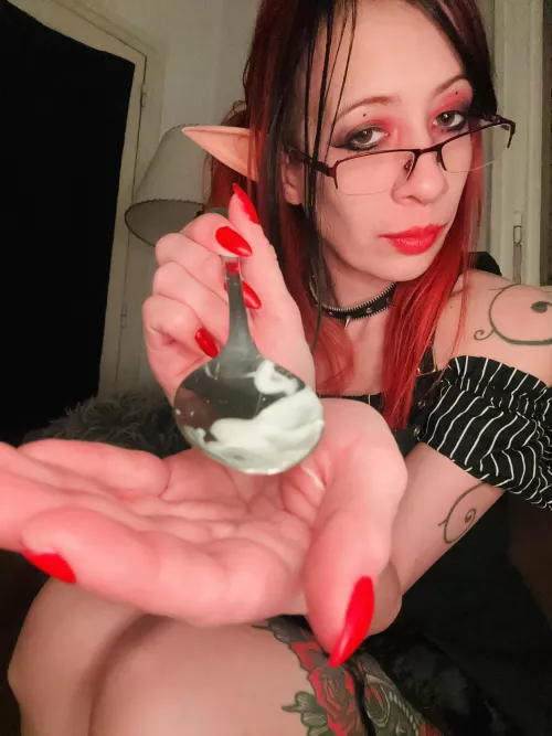 You have to listen to Mommy and eat all your food.