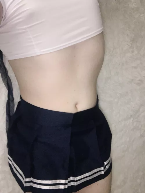 You will kiss the tummy.