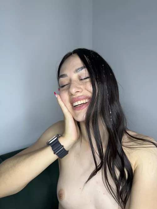 Your semen belongs to me, and my face