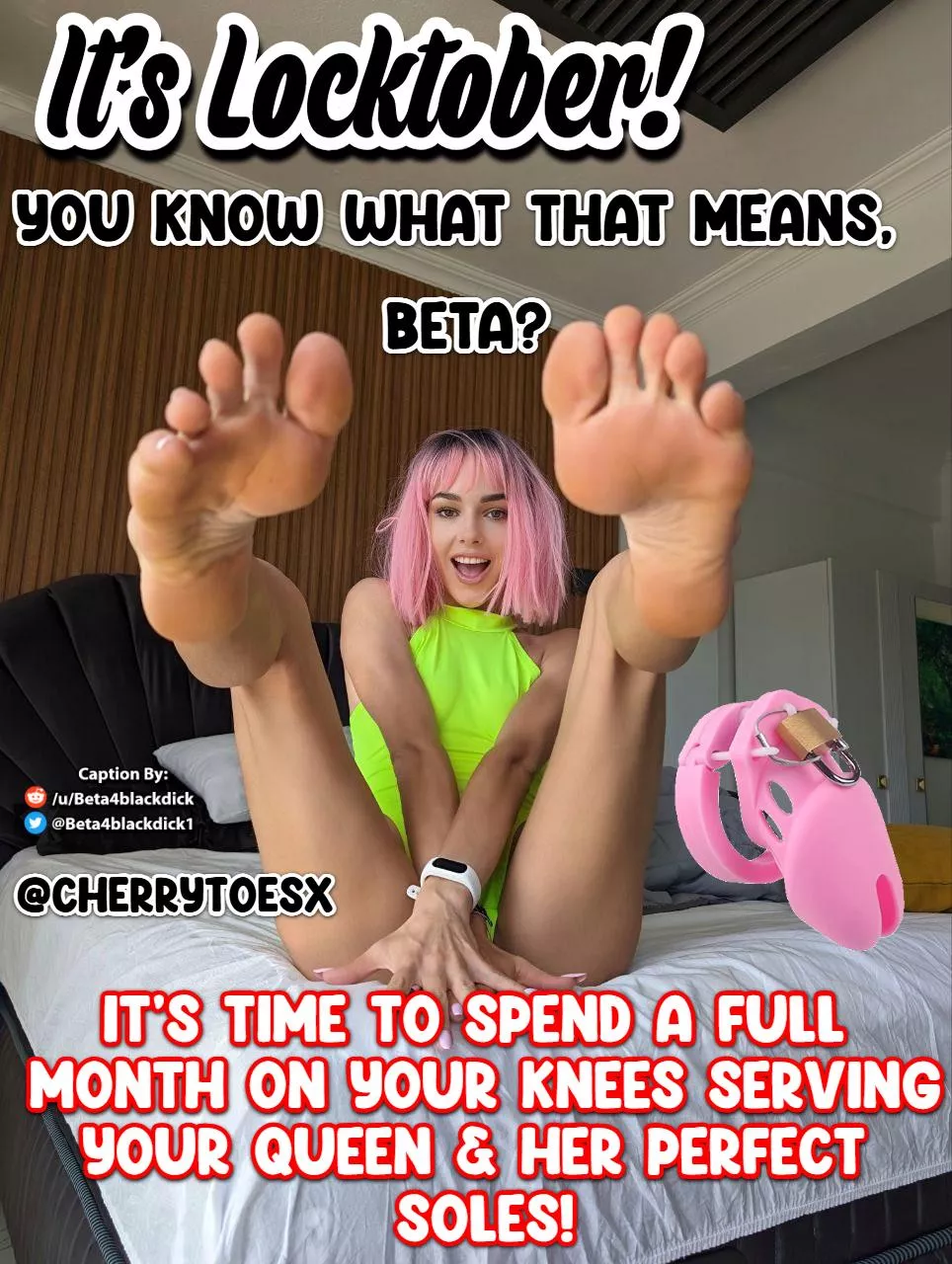 A Full month serving her perfect soles...
