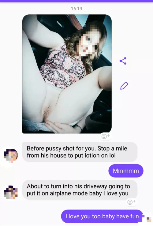 A little exchange from the other day before her playdate 