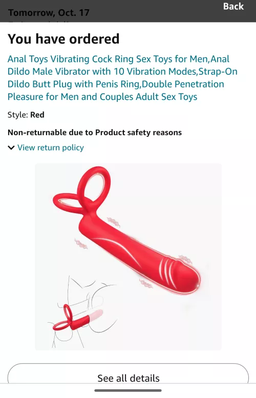 [Anal Toys Vibrating Cock Ring] New toy ordered 