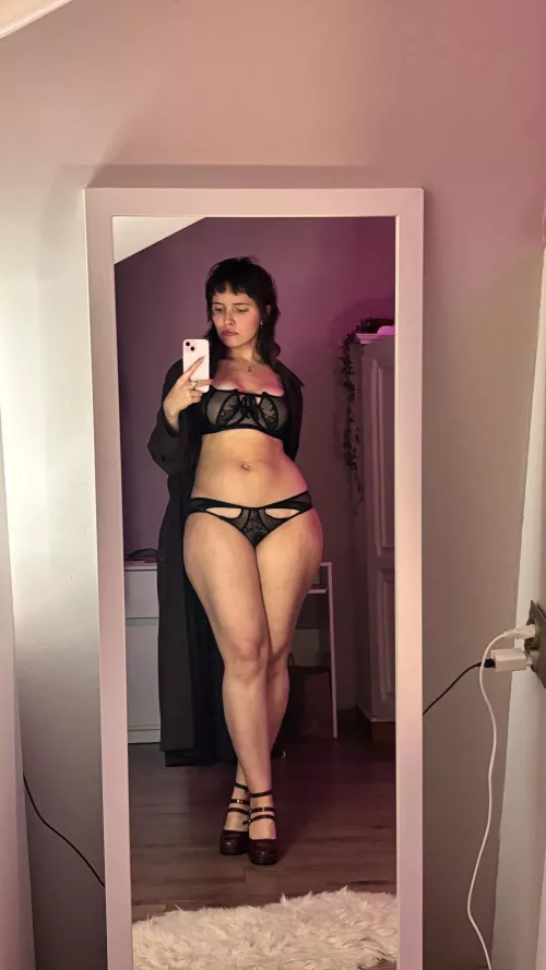 black lingerie is my favorite