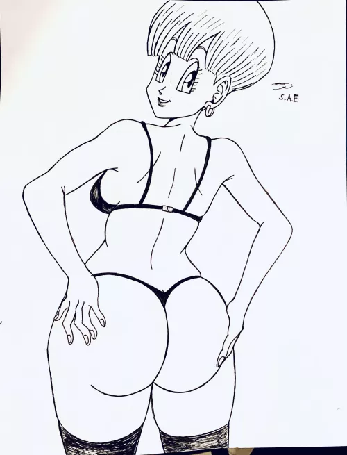 Bulma’s Big Booty made by me (Saquanarts).