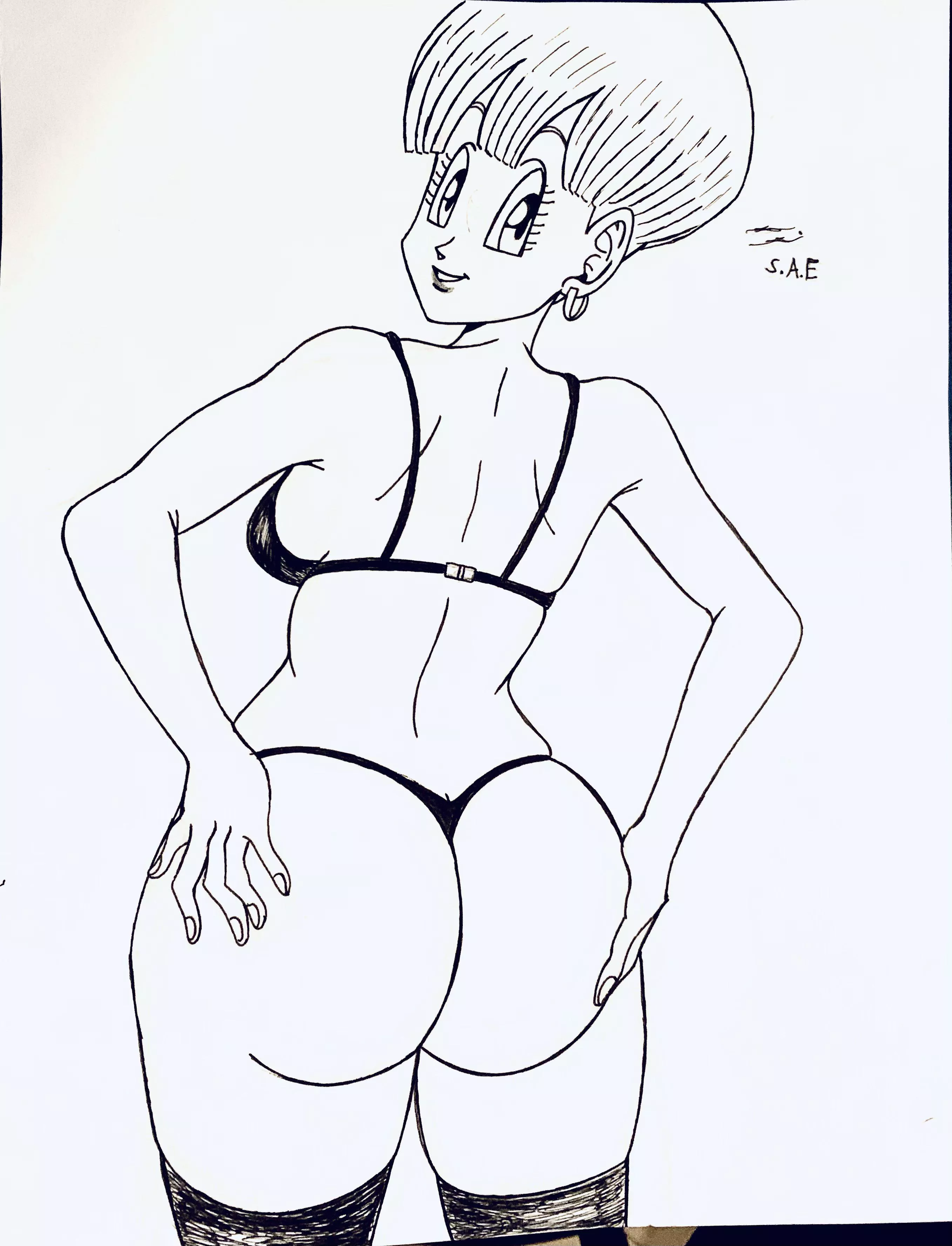 Bulma’s Big Booty made by me (Saquanarts).