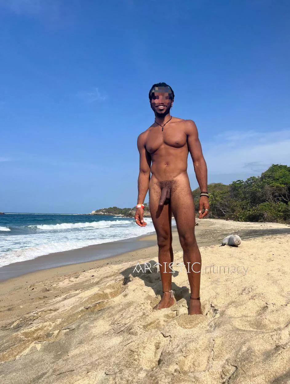 Completely naked on the beach, what’s better than that?