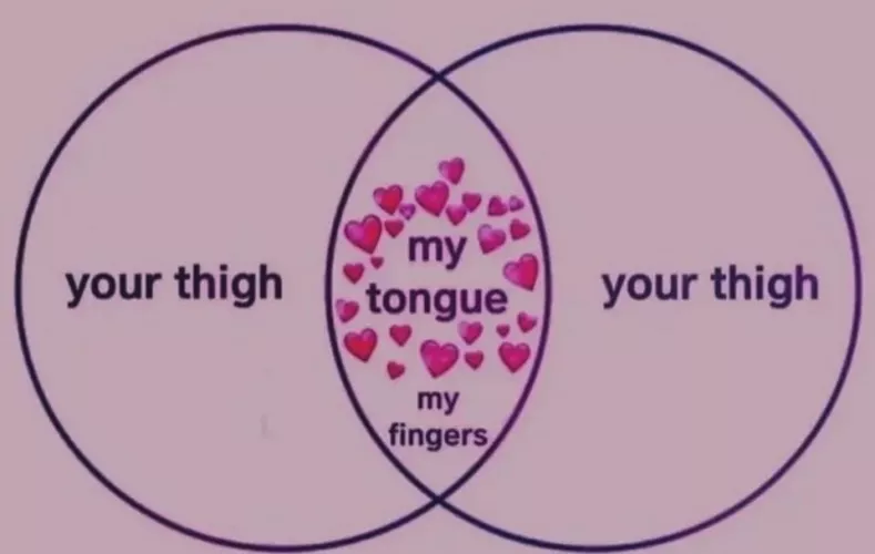 Did you know that a head between your legs is the best way to cure a headache? It’s called Thigh-lenol 