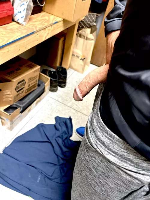 Getting changed for work