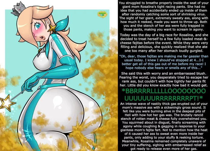Giantess Mom Rosalina's Pre-Race Gas Attack [Fart] [Giantess] [Smelly Ass]
