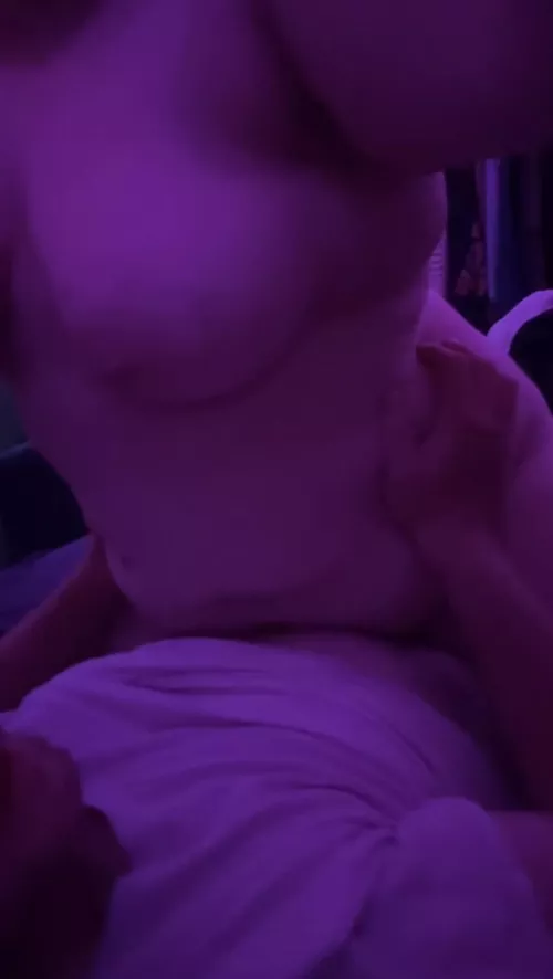 giving him a goodnight ride before bed😛🤍