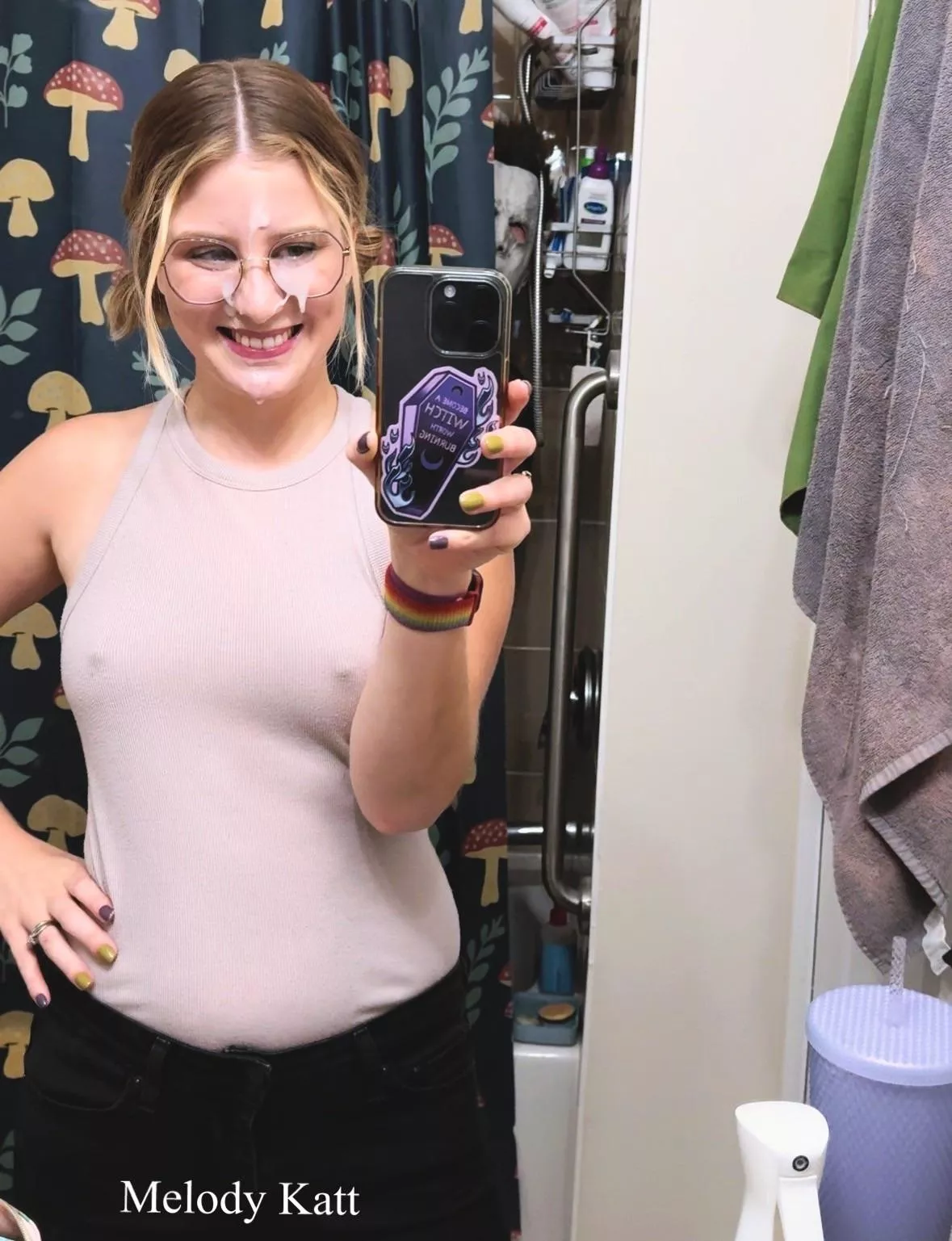 Got such a thick facial last night 😜