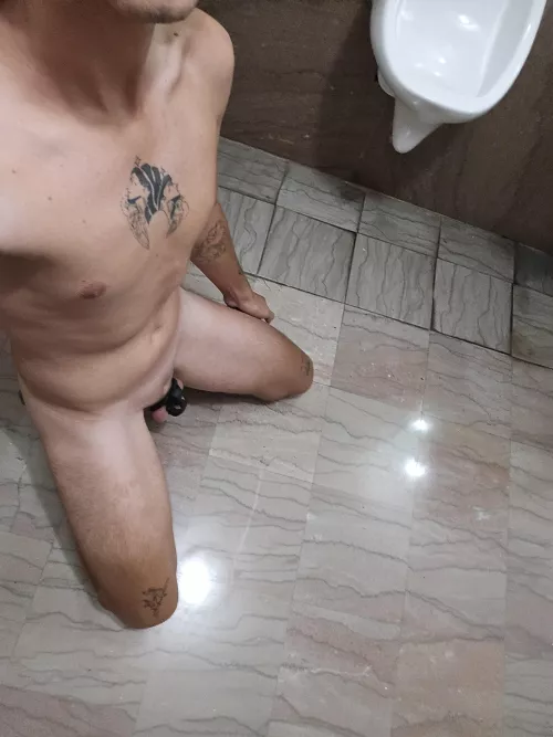 he made me wait on my knees in the bathroom like a whore