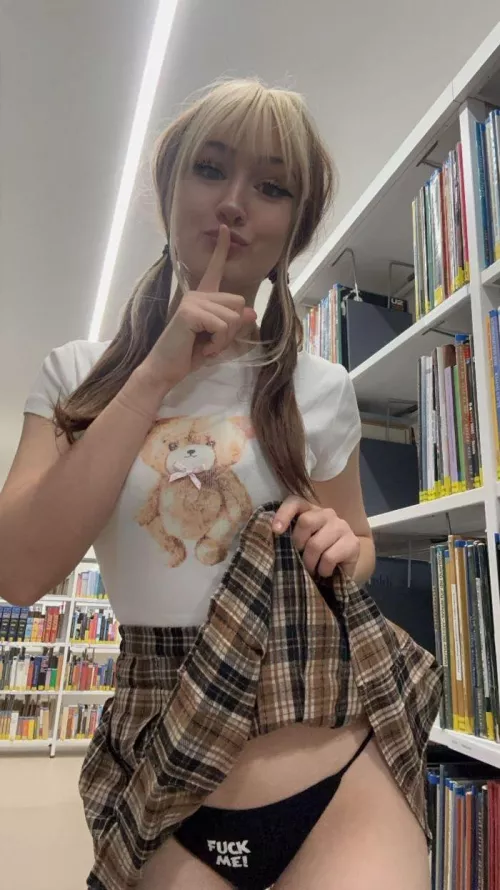 I am waiting for you to pull my panties down