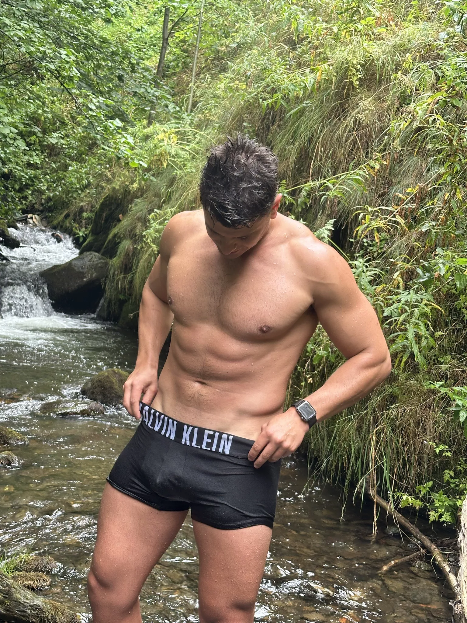 I hope the other people in the river didn't see my bulge
