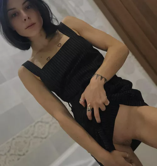 I love black underwear on my body