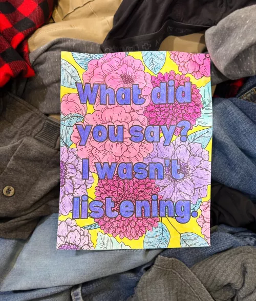 I think D said something about folding laundry…anyways, look at the picture I colored him!! 😋