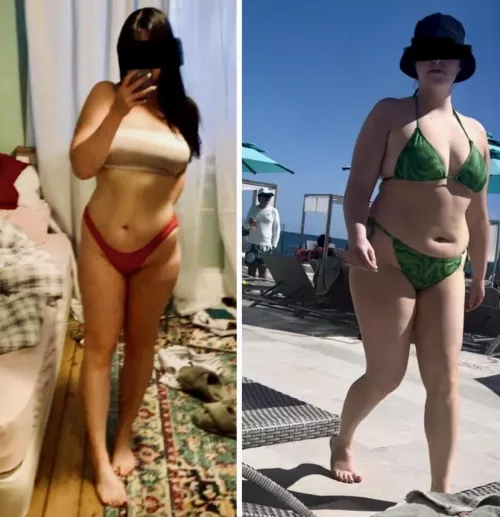 I went from skinny to chubby bunny in about a year 🐷