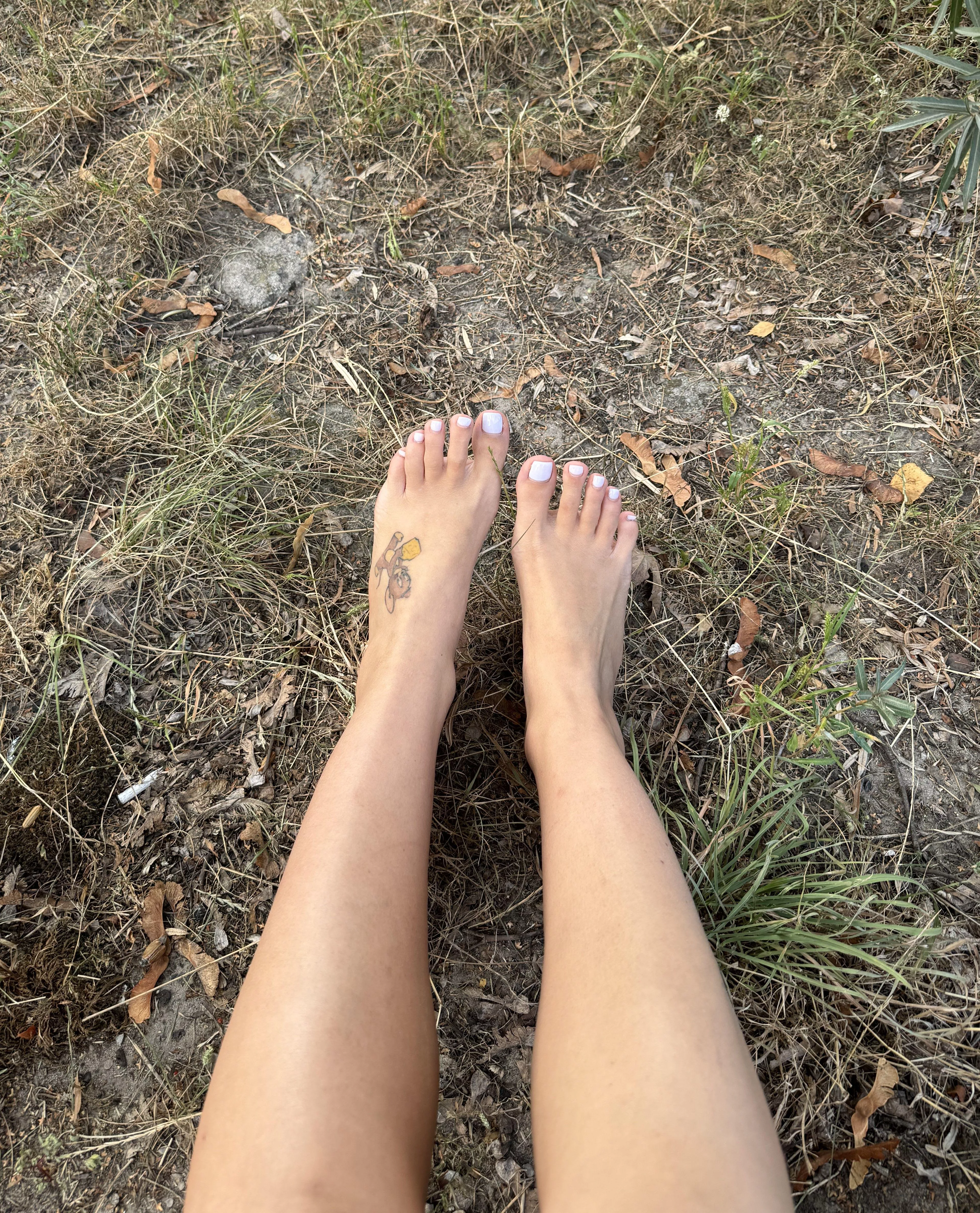 I'll let you choose which foot you'll lick first.