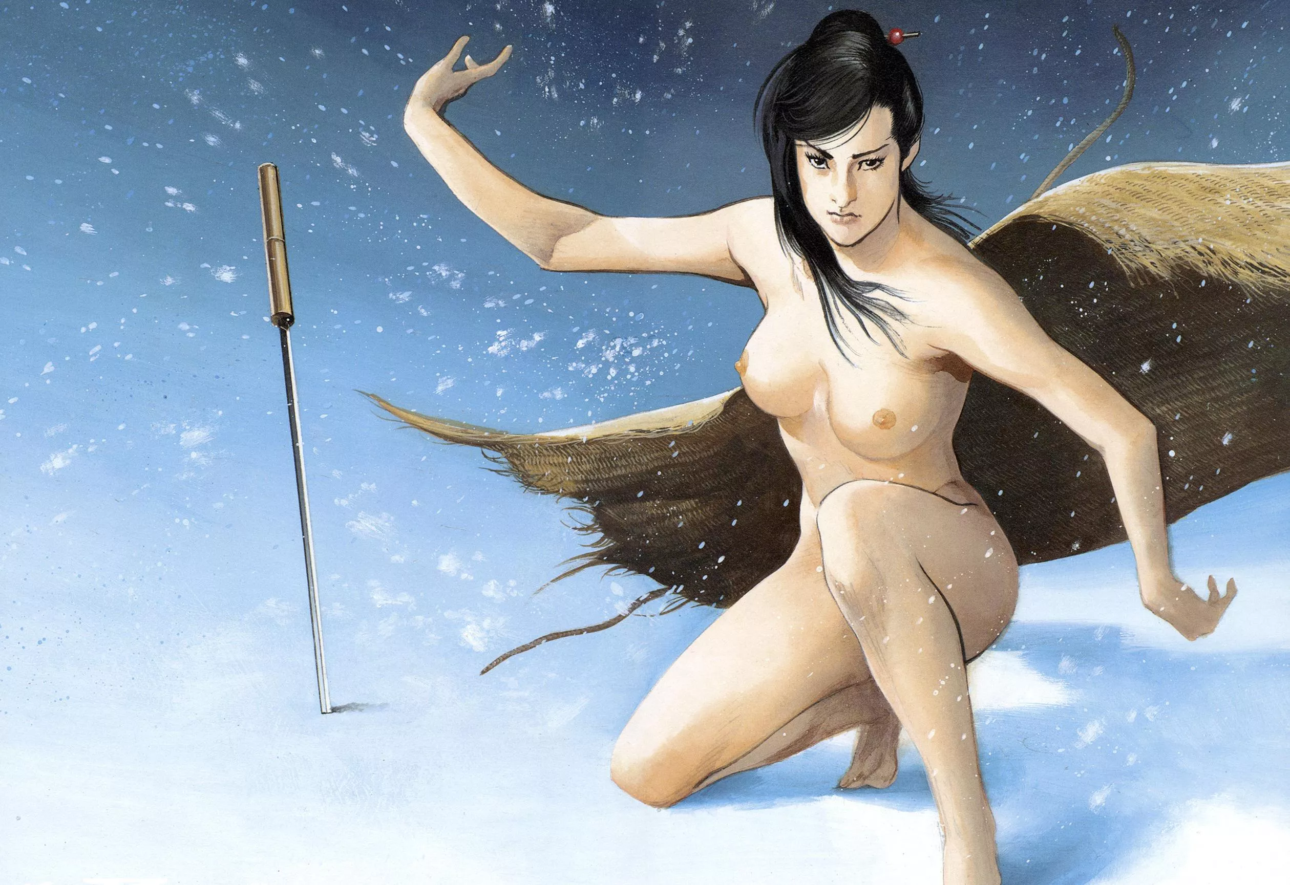 Kashima Yuki fully nude [Lady Snowblood: Gaiden] by: Ikegami Ryouichi (2006)