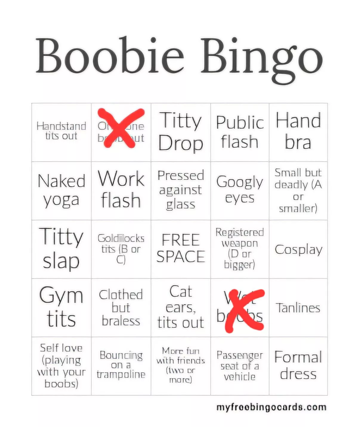 Ladies, help me get bingo