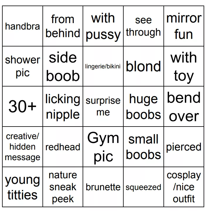 M23 Can u help me with this Bingo card? Feel free to dm me :)
