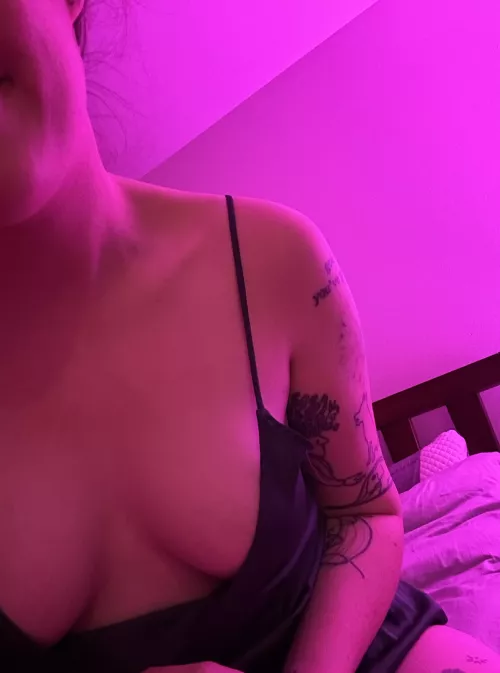 Mood lighting and soft clothing always 