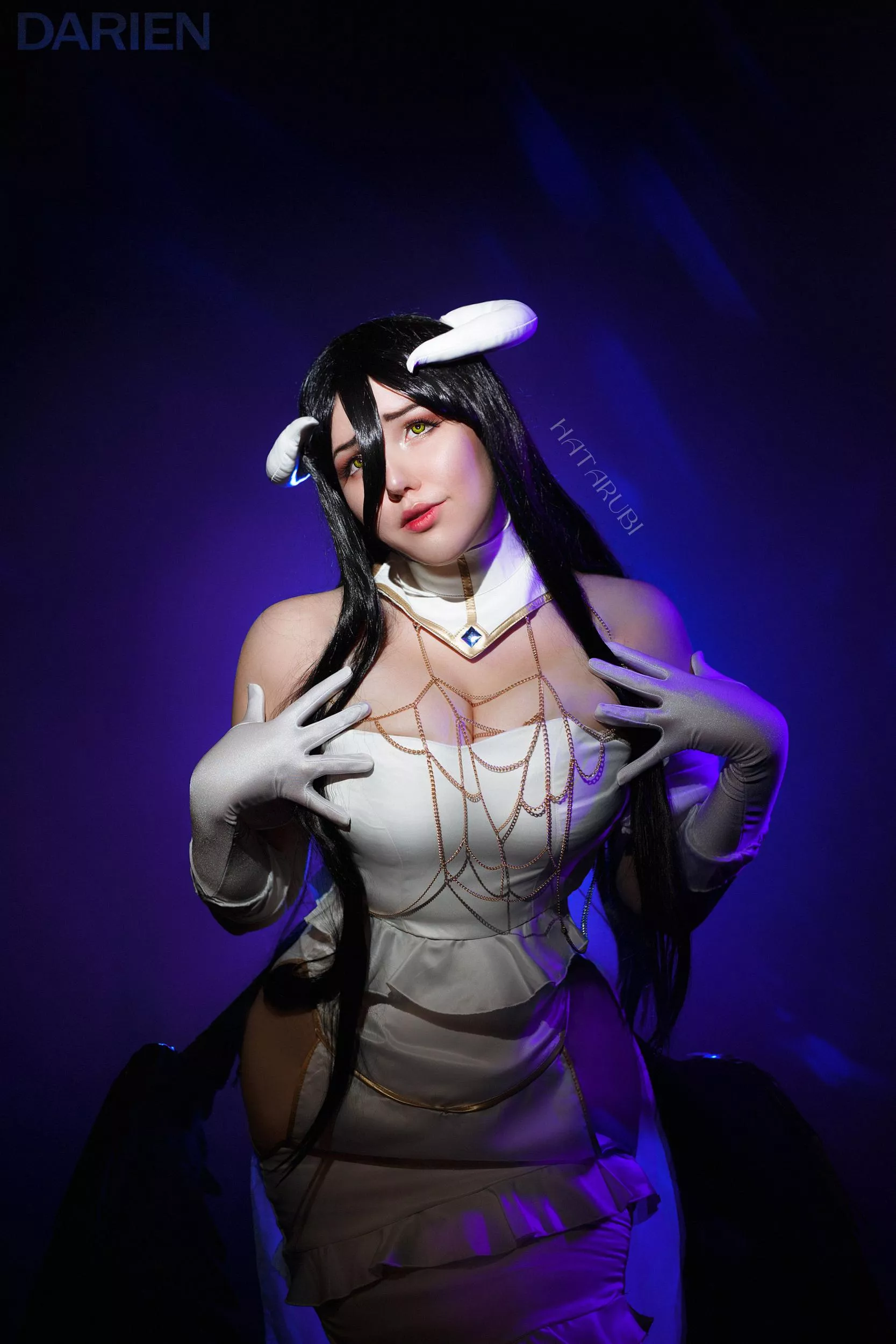 My Albedo cosplay from anime Overlord 🖤 (by Hatarubi)