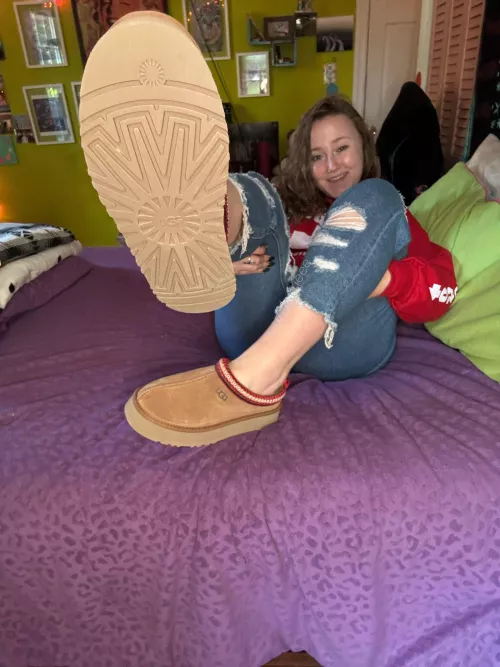 My newest sub funded shoes. Perfect for this cold front! I want a new human ATM to use hehe