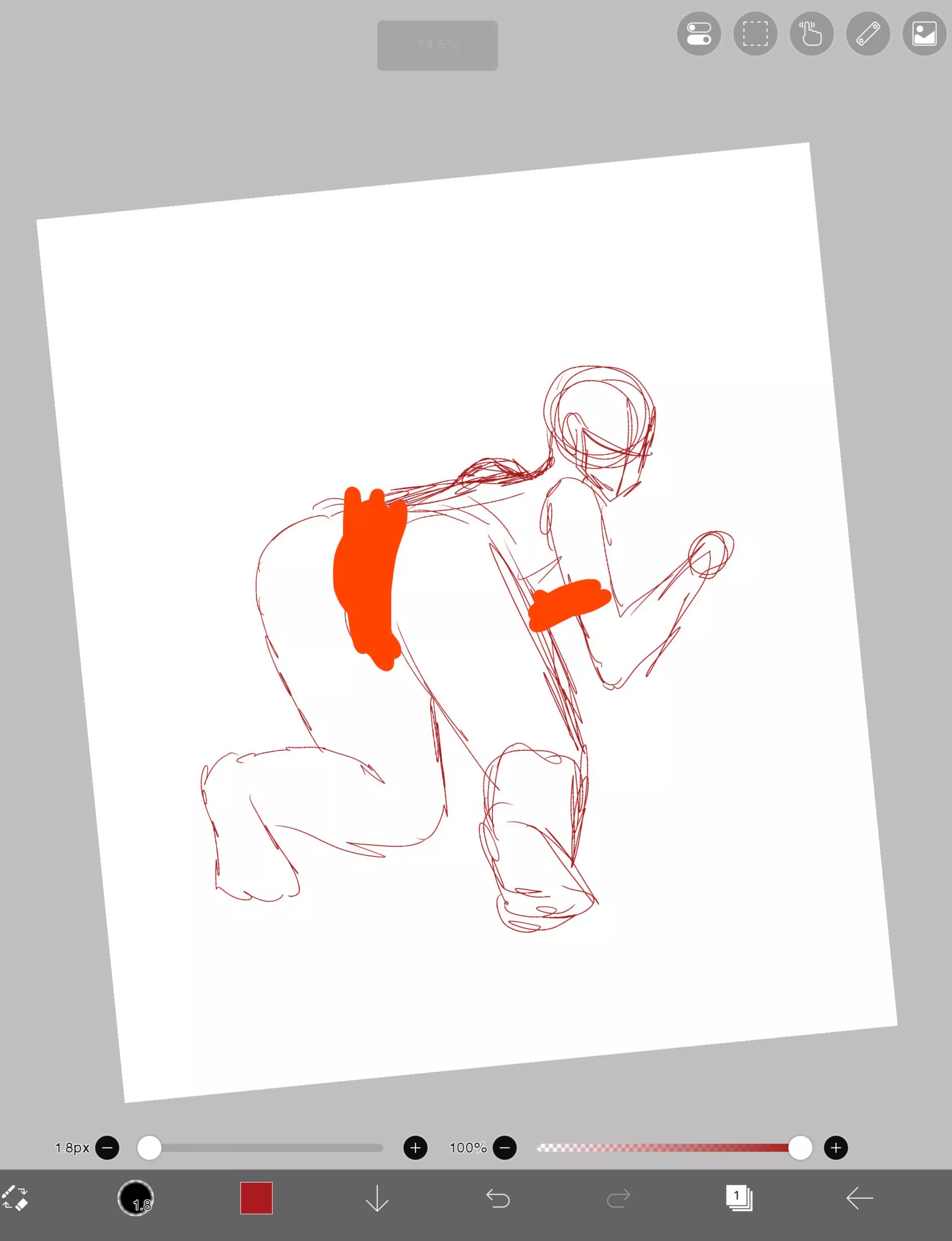 My one minute sketch✨✨