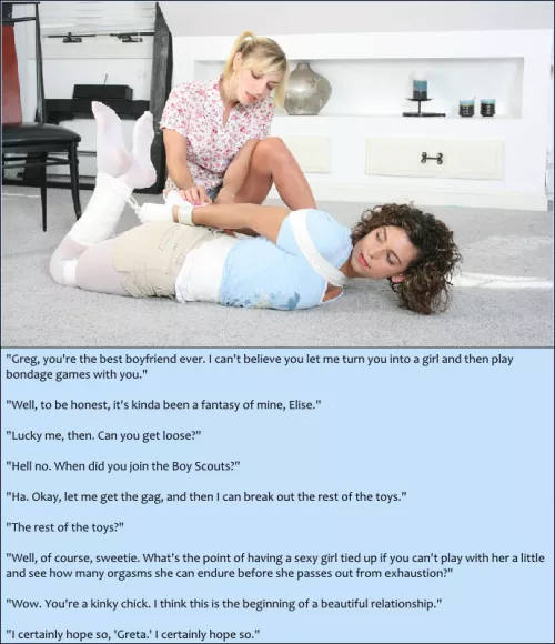 New caption! Certainly Hope So, Greta #m2f #magicaltransformation #roleplay #toys #femdom #m2ftransformation #caption #kink #gendertransformation #m2fcaption #bondage #romantic #sweet 