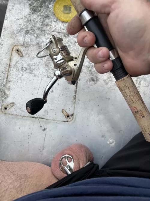 On the boat, public lake